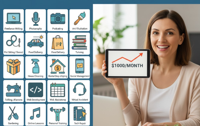 25 Proven Side Hustles That Can Make You $1,000 a Month