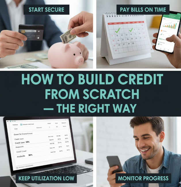 How to Build Credit from Scratch — The Right Way How to Build Credit from Scratch — The Right Way