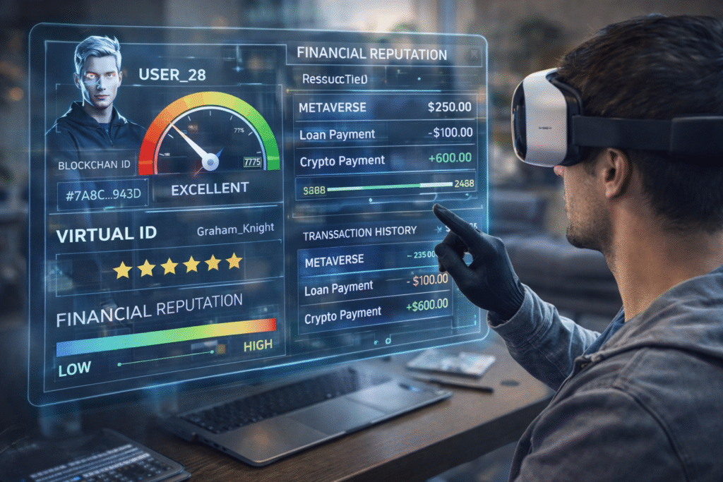 The Impact of VR & Metaverse Identities on Financial Reputation